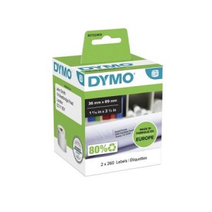 DYMO etiķetes 36 x 89 mm / (99012 / S0722400) — S0722400