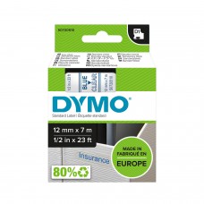 DYMO D1 lente 12 mm x 7 m / zila uz caurspīdīga (45011 / S0720510)