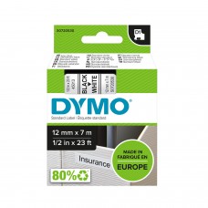 DYMO D1 lente 12 mm x 7 m / melna uz balta (45013 / S0720530)