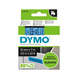 DYMO D1 lente 12 mm x 7 m / melna uz zila (45016 / S0720560) - S0720560