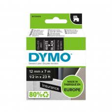 DYMO D1 lente 12 mm x 7 m / balta uz melna (45021 / S0720610)