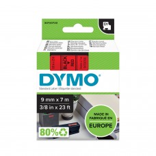 DYMO D1 lente 9 mm x 7 m / melna uz sarkana (40917 / S0720720)
