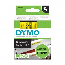 DYMO D1 lente 19 mm x 7 m / melna uz dzeltena (45808 / S0720880)
