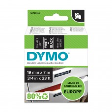 DYMO D1 lente 19 mm x 7 m / balta uz melna (45811 / S0720910)
