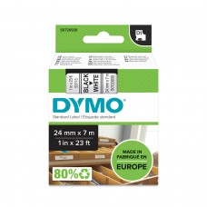 DYMO D1 lente 24 mm x 7 m / melna uz balta (53713 / S0720930)