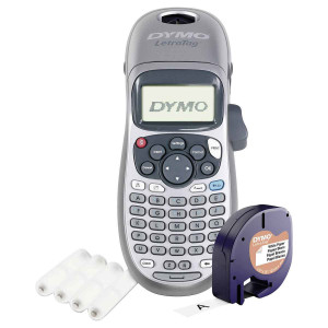 DYMO LetraTag Silver LT-100H etiķešu printeris (S0884020) + baterijas - S0884020+sikspārnis
