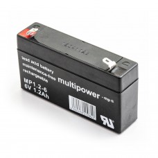 Akumulators Multipower MP1.2-6 6V 1,2Ah VDs AGM bez apkopes