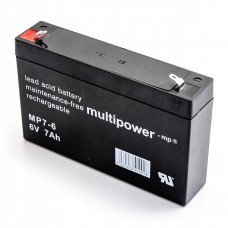 Multipower MP7-6 6V 7Ah AGM akumulators bez apkopes