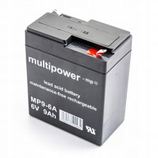 Multipower MP9-6A 6V 9Ah AGM neuzturīgs akumulators