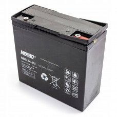 Akumulators NERBO NBC 24-12i 12V 24Ah - AGM cikliskai darbībai nav nepieciešama apkope