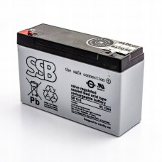 Akumulators SSB SB 12-6 6V 12Ah AGM bez apkopes