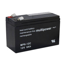 Akumulators Multipower MP8-12C 12V 8Ah AGM bez apkopes cikliskai darbībai