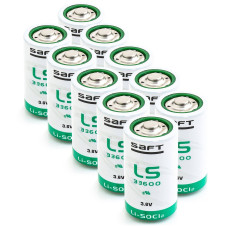 10 x Akumulators litija SAFT LS33600 LiSOCl2 3,6V 17000mAh SL-780, SL-2780, TL-5930, ER34615S, XL-205L, SB-D02