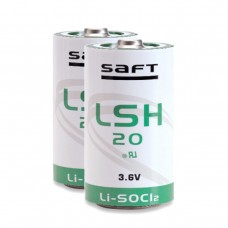 2 x Lithia SAFTLSH20 D 3,6 V Li-SOCl2 lielas strāvas akumulatori - ER34615H/TC, ER34615M, SL-780/S