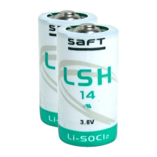 2 x Akumulators litija SAFT LSH14 / STD C 3,6V LiSOCl2 rozmiar C wysokoprądowa - TLH-5920, SW-C01/FF, ER26500M, SL-770, SL-2770