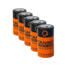 5 x FANSO ER26500M 3,6 V C Li-SOCL2 litija baterijas - SW-C02, LSH14, TLH-5920, LSH14CNR, SL-770, SL-2770, LS2600