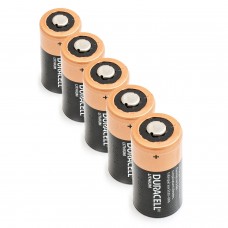 5 x litija baterija Duracell 3V DL123A, K123LA, CR123, CR123A, EL123AP, EL123, CR17345