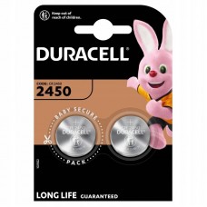 Akumulators litija Duracell CR2450 DL2450 ECR2450 2450 3V 2BL