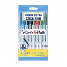 Lodīšu pildspalva Paper Mate 045 1,0 mm mix opk 8 gab - 2084416