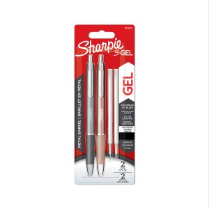 Pildspalvas komplekts Sharpie S-GEL METAL (zelts un sudrabs) + 2 gab. Pildspalvas rezerve - 2162643