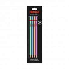 Rotring Core Pencil Set Pink Green, Blue, Lilac HB 4 gab. - 2094214