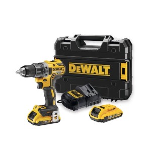 18V XR 2x2Ah bezsuku urbjmašīna/vēršanas ierīce ar suku DeWalt korpusā