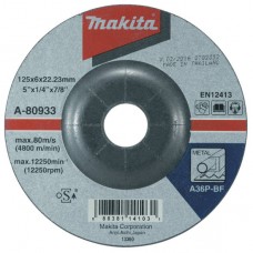 Metāla slīpēšanas disks 125x6mm A36P Makita A-80933