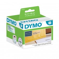 DYMO uzlīmes 36 x 89 mm / caurspīdīgas (99013/S0722410)