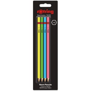 Rotring Core zīmuļu komplekts Neon HB 4 gab. - 2094213
