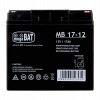 AGM MegaBat 17-12 akumulators, 12 V, 17 Ah, paredzēts signalizācijai, UPS, kases aparātiem un videonovērošanai