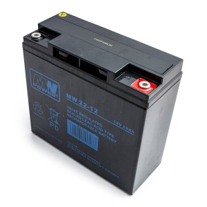 Akumulators AGM MW Power MW 22-12 12V22Ah līdz UPS APC RBC7 RBC11 RBC50 RBC55 Ever Fideltronik Eaton Powerware Alarmy
