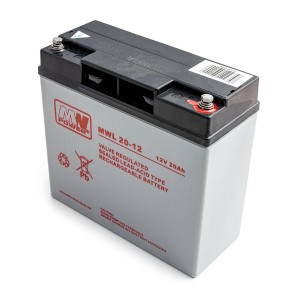 Akumulators AGM MW Power MWL 20-12 12V20Ah līdz UPS APC, Ever, Fideltronik, Eaton Powerware, Alarmy, Quady