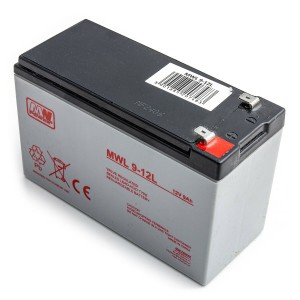 Akumulators AGM MW Power MWL 9-12L 12V 9Ah līdz UPS APC, Ever, Fideltronik, Eaton Powerware, Alarmy