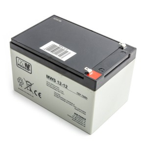 Akumulators AGM MW Power MWS 12-12 12V 12Ah, paredzēts UPS iekārtām, rotaļlietām, velosipēdiem, traktoriem