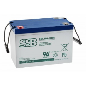 AGM SBL100-12HR 12V 90Ah M8 barošanas akumulators