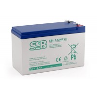 AGM SSB SBL9-12HR V0 12 V 9 Ah F2 jaudas akumulators UPS iekārtām APC, Ever, Fideltronic, Eaton Powerware