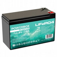 LifePO4 Powerbox 7-12,8 akumulators, 12,8 V, 7 Ah, paredzēts UPS, kempinga autobusiem, jahtām, laivām, motorolleriem un kvadracikliem