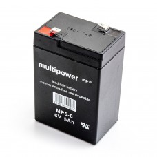 Multipower MP5-6 6V 5Ah AGM akumulators bez apkopes