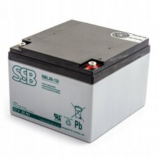 SSB SBL 26-12i 12V 26Ah AGM neuzturīgs akumulators bufera darbībai SSB SBL 26-12i 12V 26Ah AGM neuzturīgs akumulators bufera darbībai