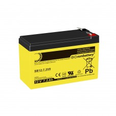 SUN Battery SB 12-7.2V0 Vds 12V 7.2Ah AGM neuzturēts akumulators SUN Battery SB 12-7.2V0 Vds 12V 7.2Ah AGM neuzturēts akumulators
