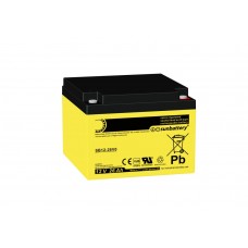 SUN Battery SB12-26V0 Vds 12V 26Ah AGM neuzturīgs akumulators SUN Battery SB12-26V0 Vds 12V 26Ah AGM neuzturīgs akumulators