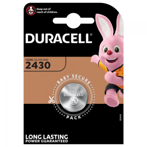 Duracell CR2430 litija Akumulators DL2430 ECR2430 3V Duracell CR2430 litija Akumulators DL2430 ECR2430 3V