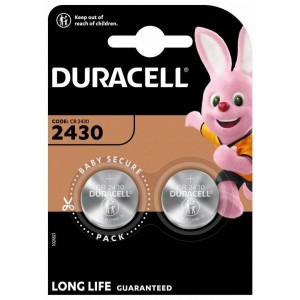 Litija akumulators Duracell CR2430 DL2430 ECR2430 3V 2BL