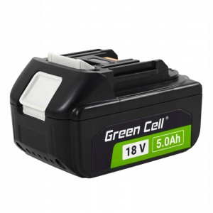 Green Cell BL1860 BL1860B BL1840 BL1840 BL1830 BL1850  akumulators Makita LXT 18V 5Ah Li-Ion elektriskajiem instrumentiem