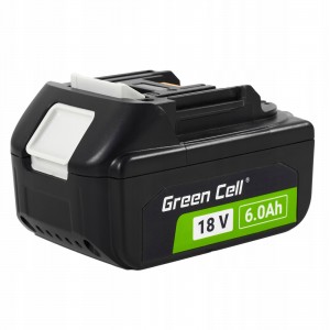 Green Cell BL1860 BL1860B BL1840 BL1840 BL1830 BL1850  akumulators Makita LXT 18V 6Ah Li-Ion elektriskajiem instrumentiem.