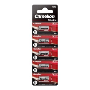 5x Camelion A23 MN21 12V 23A, 23GA, A23, E23A, GP23A, K23A, L1028, LR23A, LRV08, LRVO8, MN21, MS21, V23, V23GA, VR22 B5 akumulators