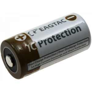 EagleTag 16340 3,7 V 750 mAh Li-Ion akumulators - aizvieto CR123A, DL123A, EL123A, CR17345, CR17350, K123LA