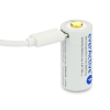 EverActive 16340 CR123 17345 3V 700mAh Li-Ion mikro USB akumulators ar aizsardzību lukturīšiem
