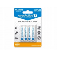 Uzlādējamas Baterijas AAA / R03 everActive NiMH 1,2V 1050 mAh ready to use 4B