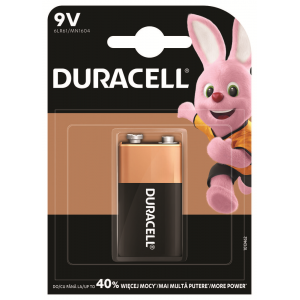 Sārma akumulatori Duracell MN1604 9V R9, 6LR61, 6F22, 6AM6, MN1604, 522